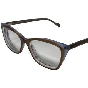 Vtg Scott Harris Europa Eyeglasses SH-858 52-16-140 Brown Lavender Cat Eye Frame